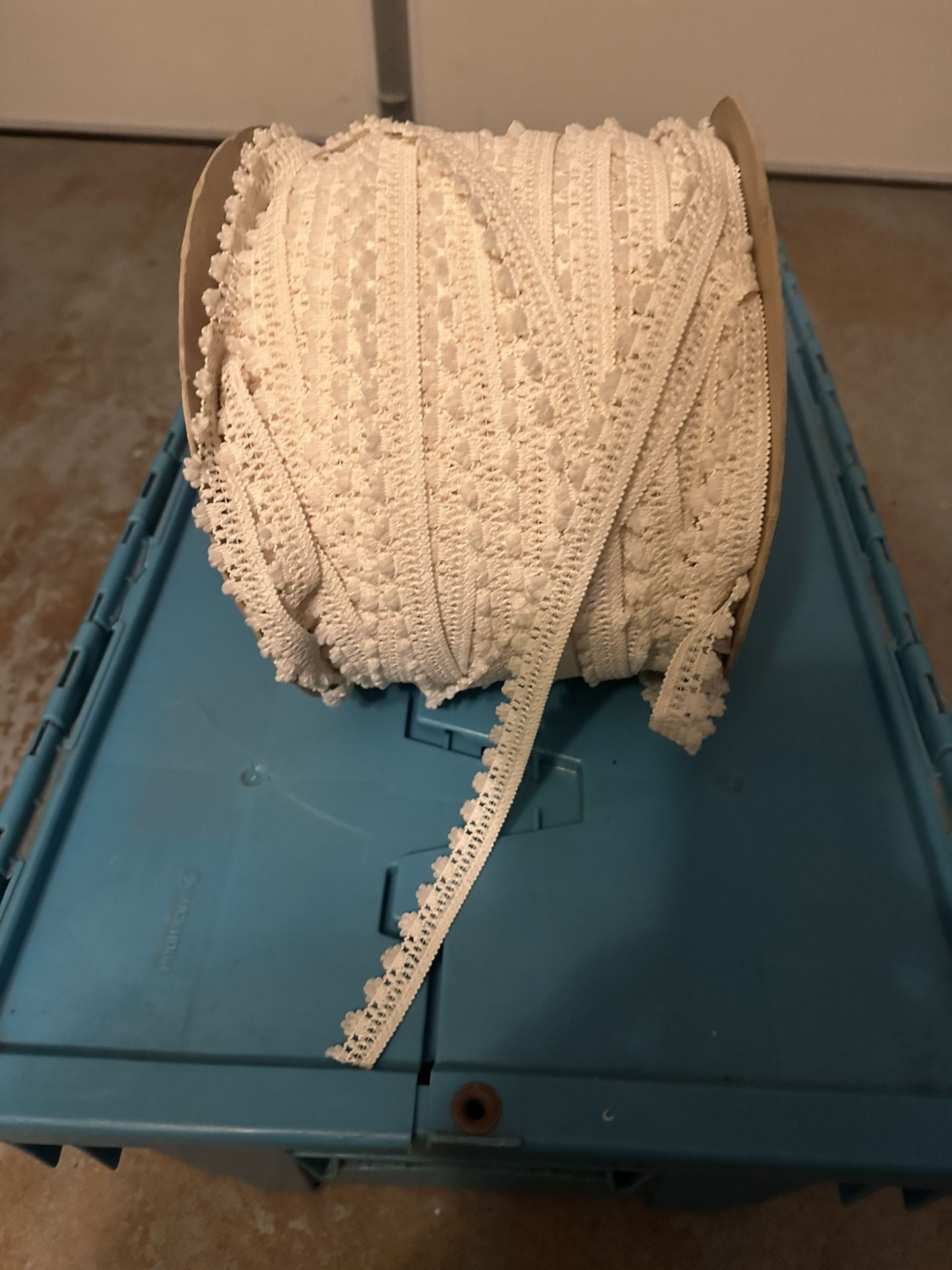 Spool Of White Trim / Ribbon 5/8 Wide