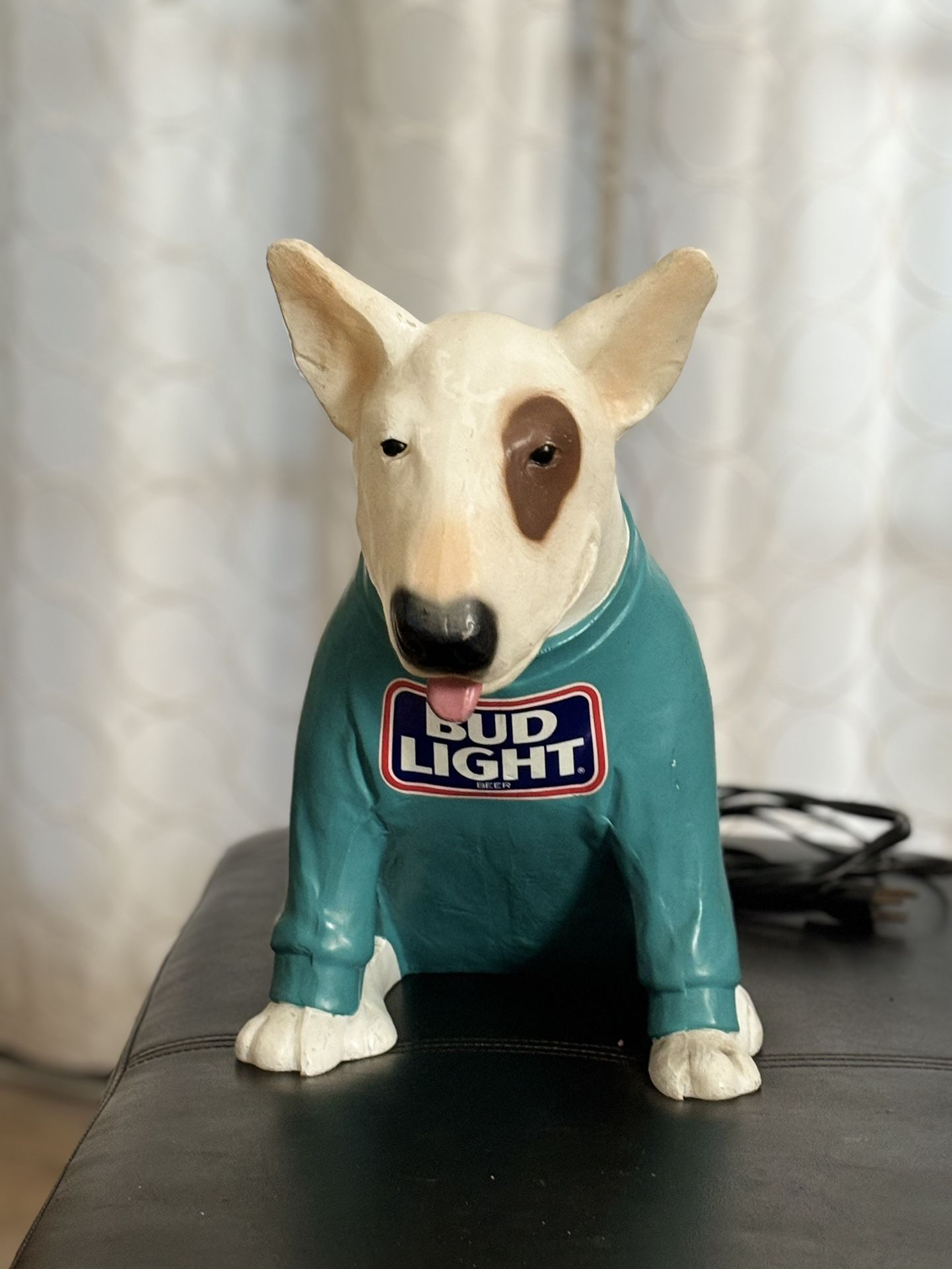 Rare 1986 Spuds Mackenzie Bud Light Beer Bar Lamp Dog Blow Mold Anheuser Busch