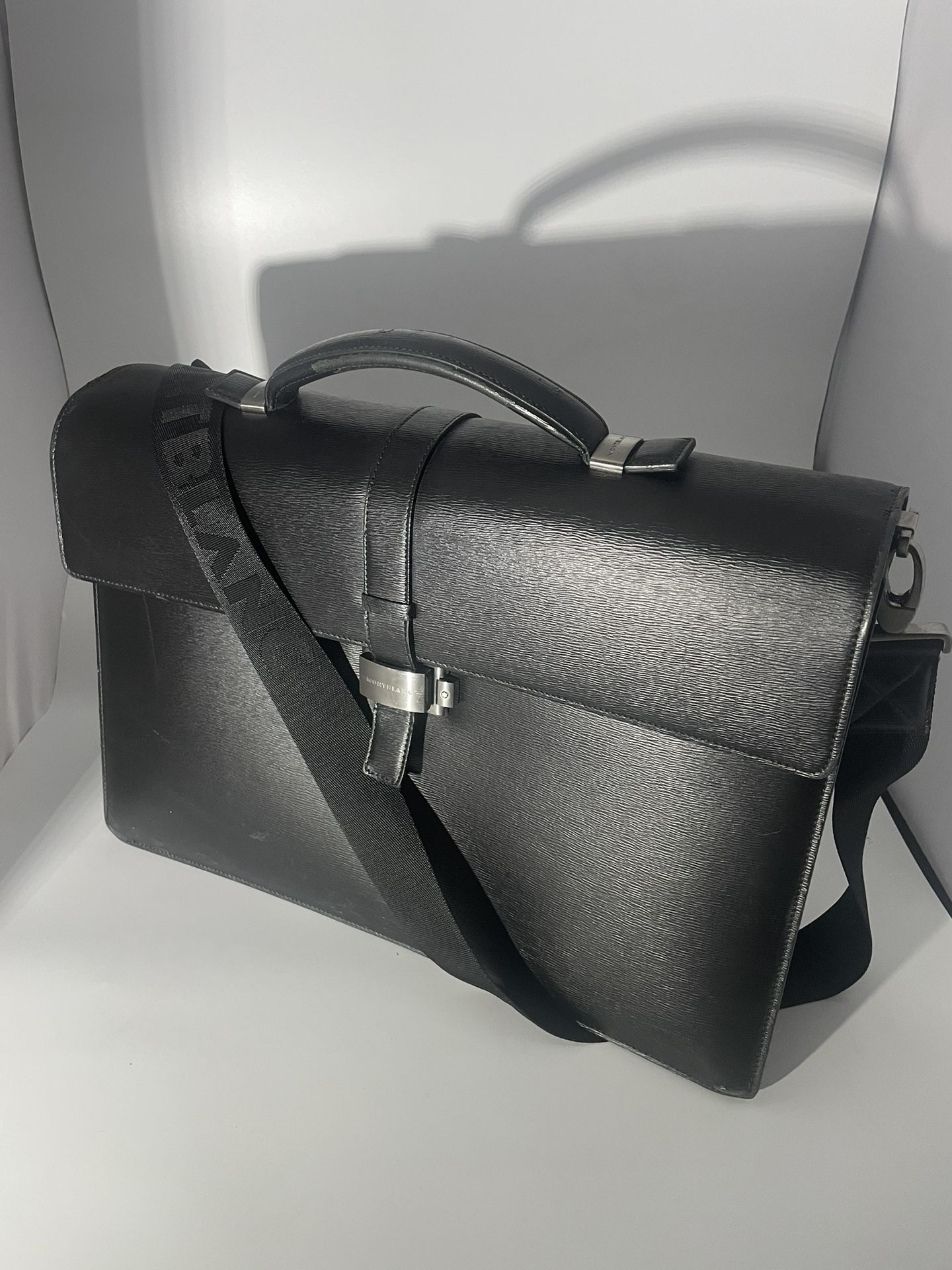 Montblanc Leather 4810 Westside Briefcase 7578 - Black