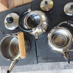 Kettle Stainless Steel Like New Camping Hunting Hiking Titanium 