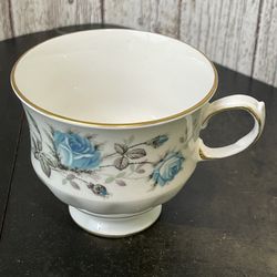 Queen Anne Vintage Bone China  Blue Roses Tea Cup