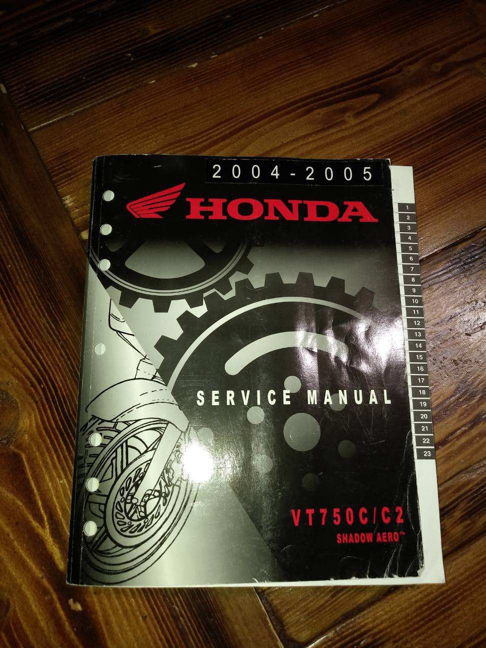 04-05 Honda Shadow Aero Service Manual VT750C
