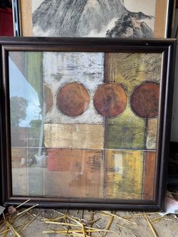 Abstract Geometric Framed Wall Art