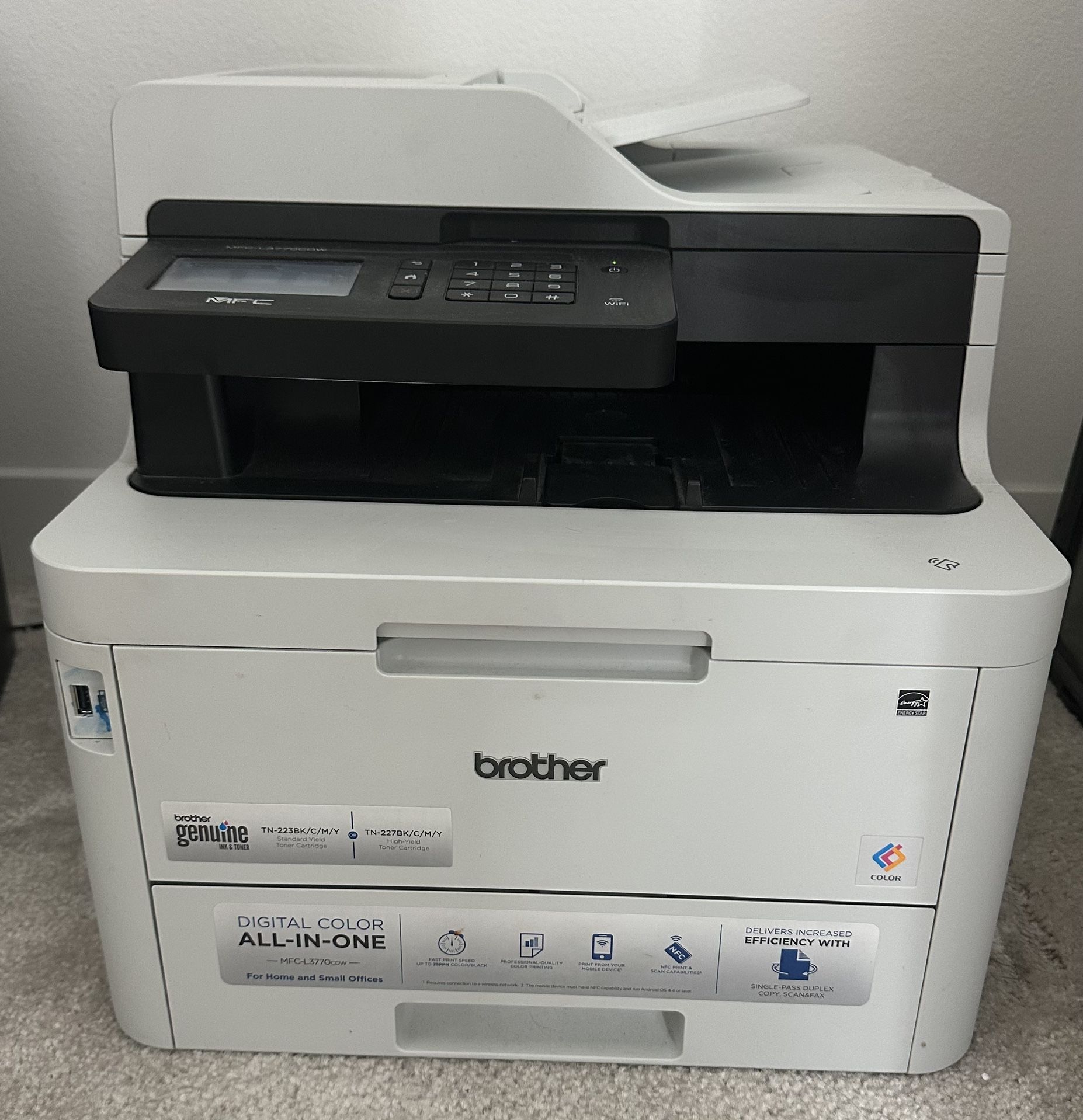Compact Wireless Brother Printer & Scanner