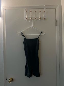Grey Spaghetti Strap Romper