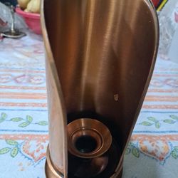 Copper Candle Holder Scoop Handle Wall Mount Vintage Decor $15.00