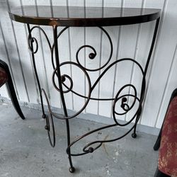 Designer Sculpture Iron Console Livingroom Table $200