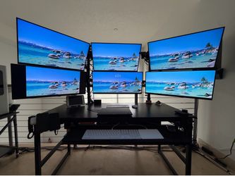 Ultimate 6-Monitor Productivity Workstation – Complete Setup
