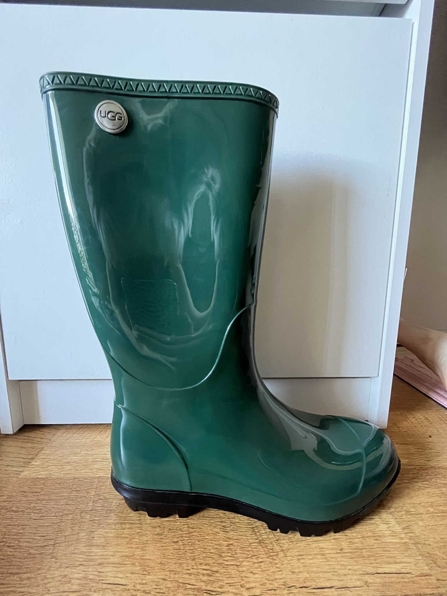UGG Forest Green Rain Boots