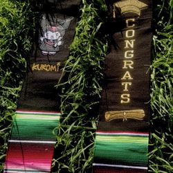 Kuromi Congrats! Graduation Sarape stole. Class of 2026 
