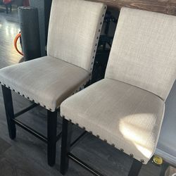 2 World Market Bar (high) Chairs