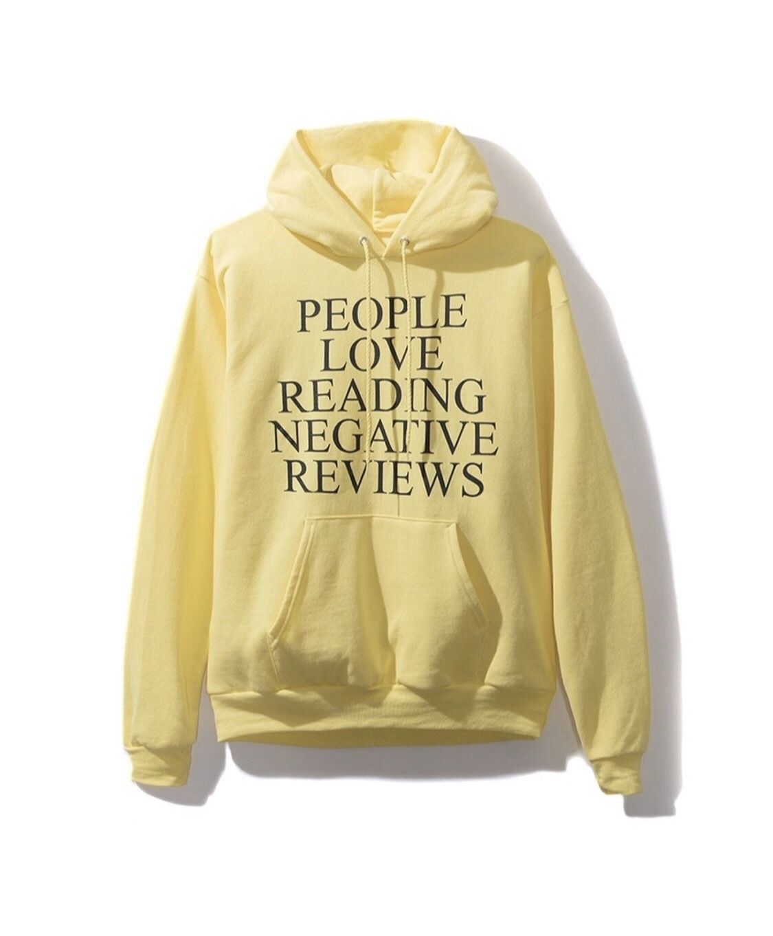 Anti Social Social Club Yelp Yellow Hoodie sweater large
