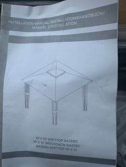 10x10 Soft Top Gazebo
