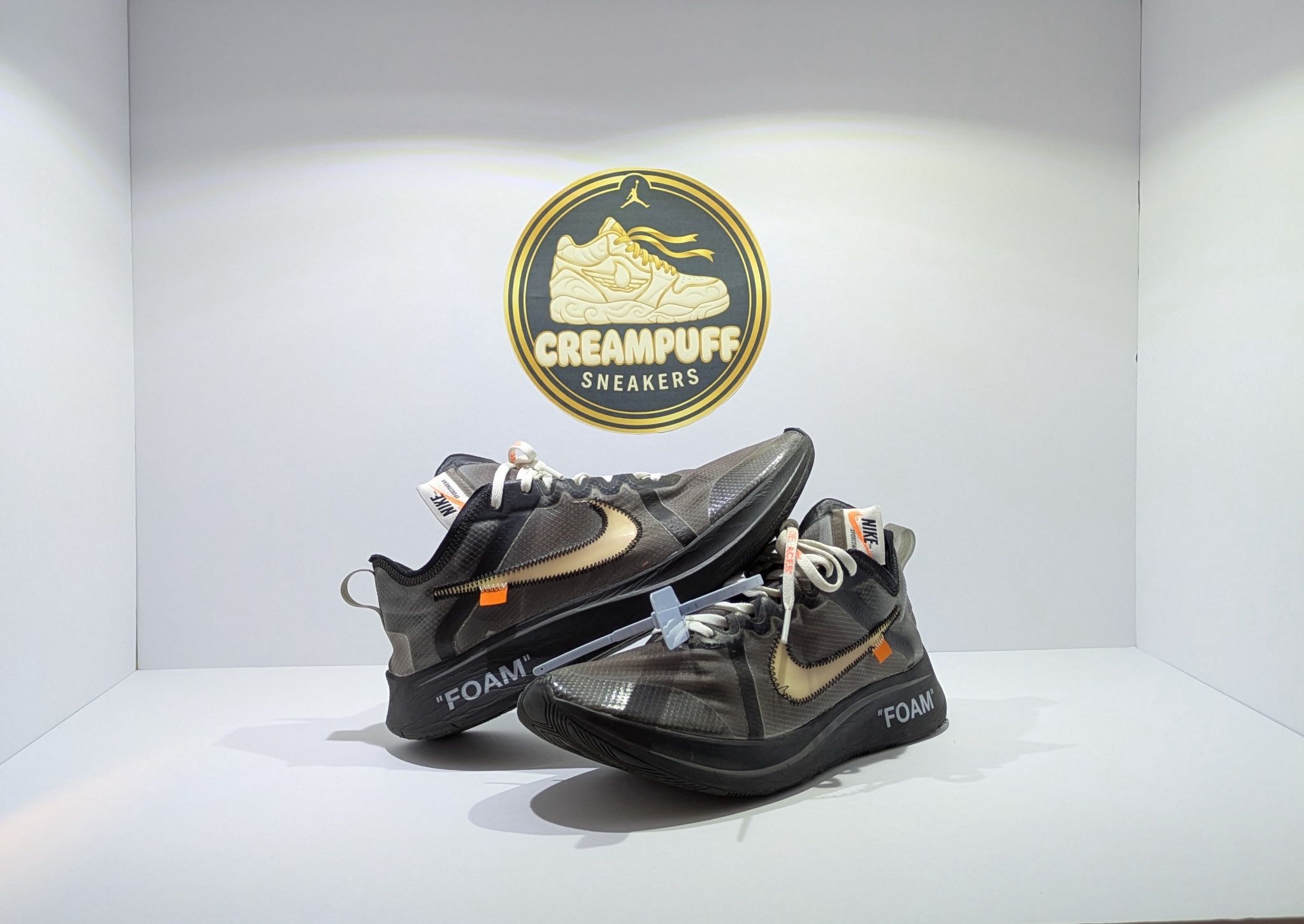 Nike Zoom Fly X Off White, Black Silver