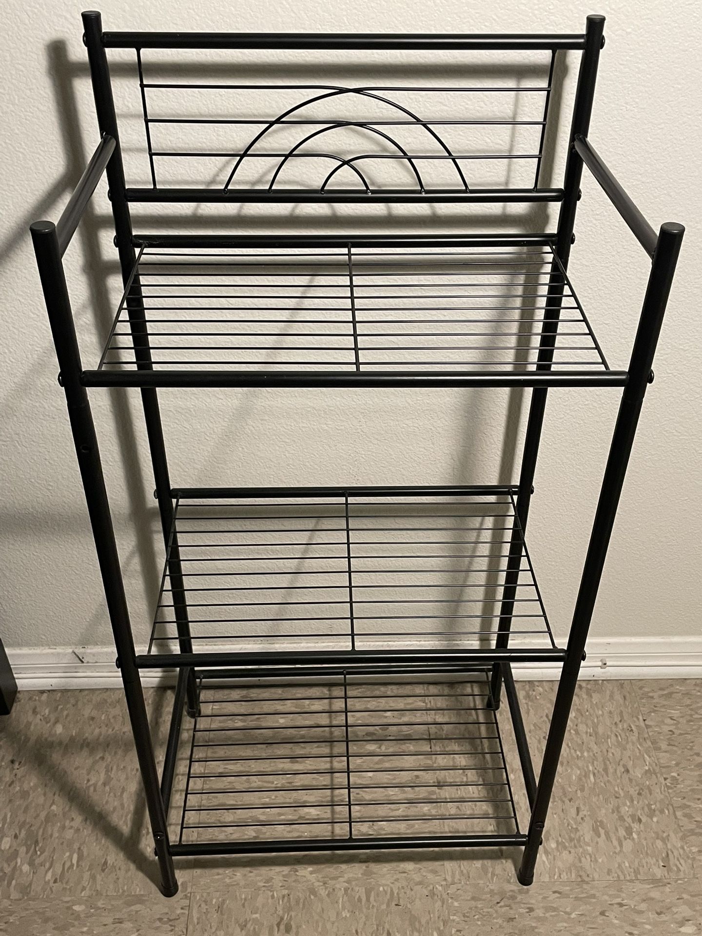 Three Tiered Metal Shelf
