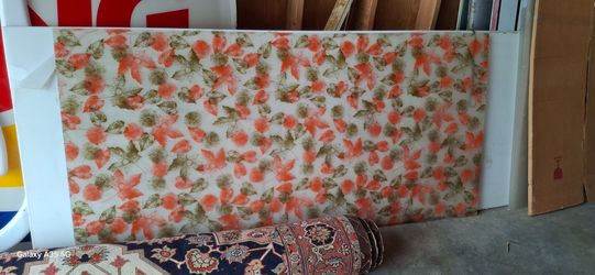 Vintage mid-century acrylic panel