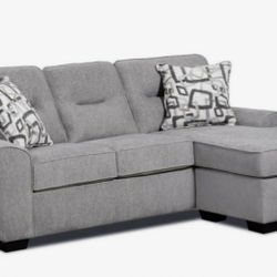 Light Grey Sofa Chaise Sectional