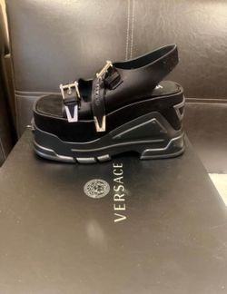 Versace Medusa Anthem Platform Sandals black 8