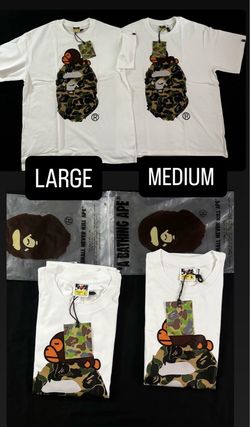 A Bathing Ape BAPE Camo Milo T-Shirt large and medium