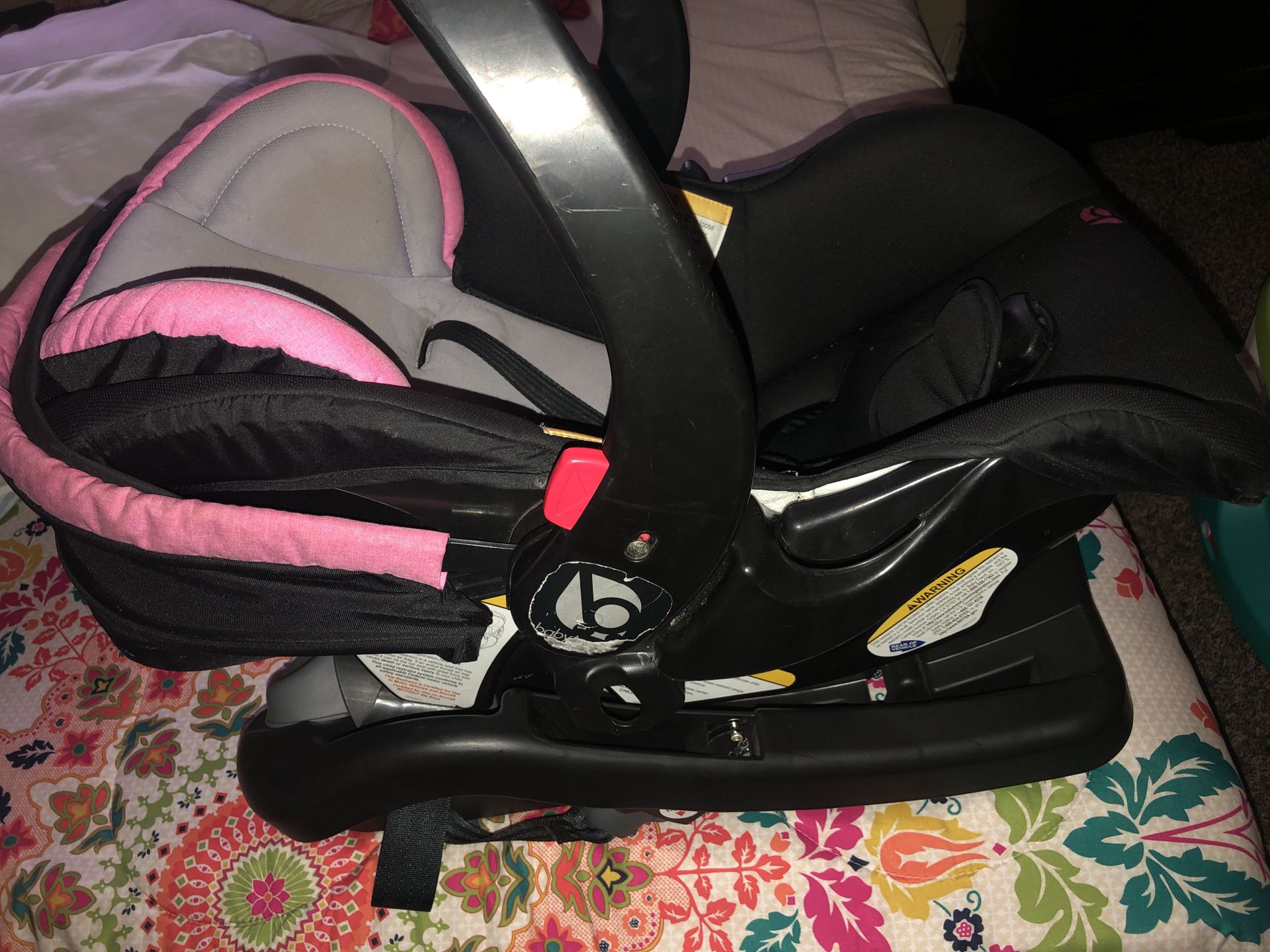 Baby Girl Car seat & seat base