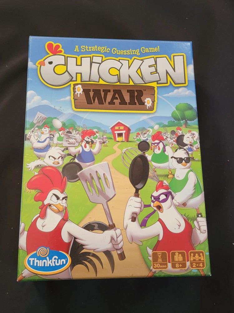 Thinkfun  Chicken War A Strategic Guessing Board Game Complete 🚢🐕🚢