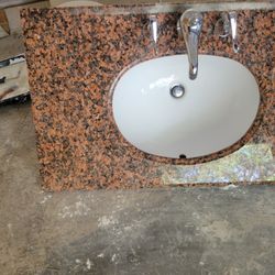 Bathroom Sink And Granite 