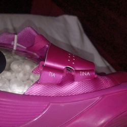 Aunt Pearl 4 KD PINK FIRE 2/BLACK METALLIC SILVER