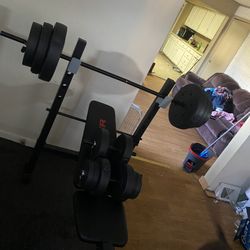 Weight Bench With Weights 