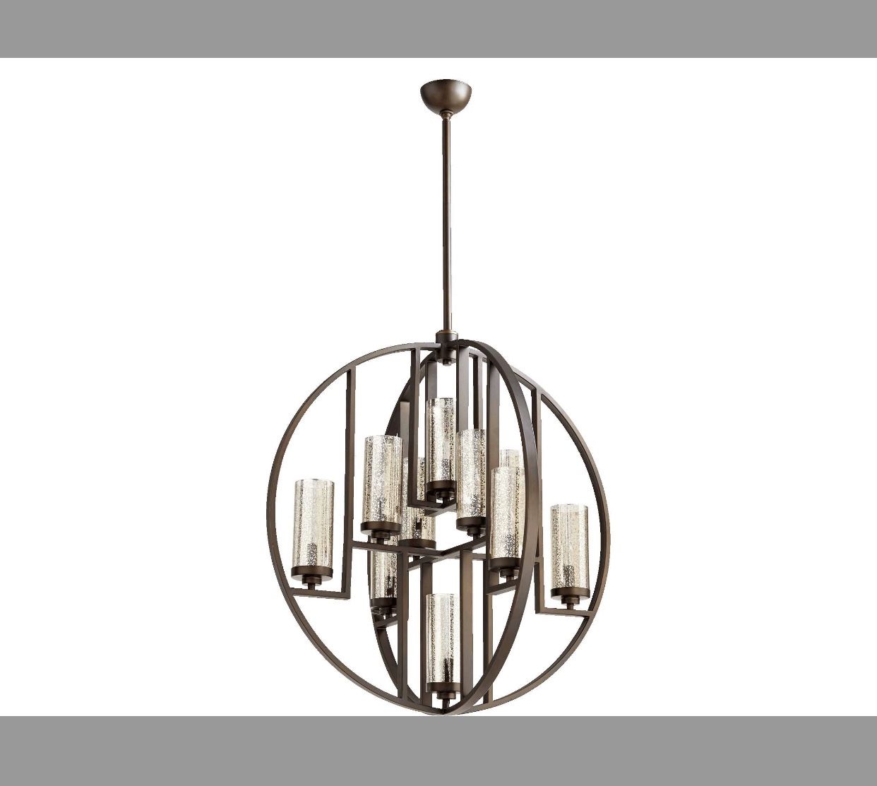 Chandeliers Quorum International Julian Oiled Bronze Ten-Light 32'' Wide Chandelier
