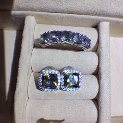 Sterling Silver Mystic Topaz 