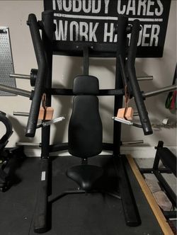 Plates loaded incline press ***low ballers will be ignored***