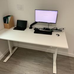 Dell Monitor + Mount Arm + IKEA Desk