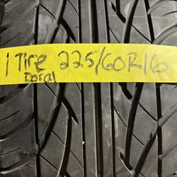 1 tire 225/60r16 doral $30