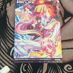 No Game No Life Anime TV Series Sentai AX Promo POSTER 12.5 x18.5 From 2014 USA