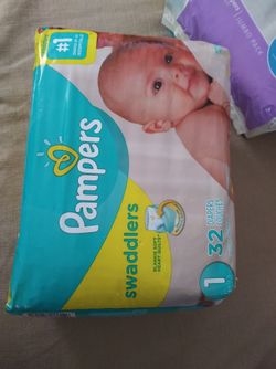 Baby Pampers diapers size 1