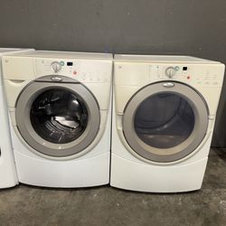 WHIRLPOOL XL CAPACITY WASHER DRYER ELECTRIC SET 