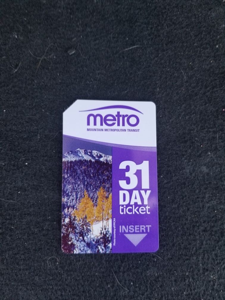 MMT Colorado Springs 31 Day Bus Pass