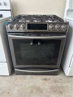 USED Samsung Gas Range in black