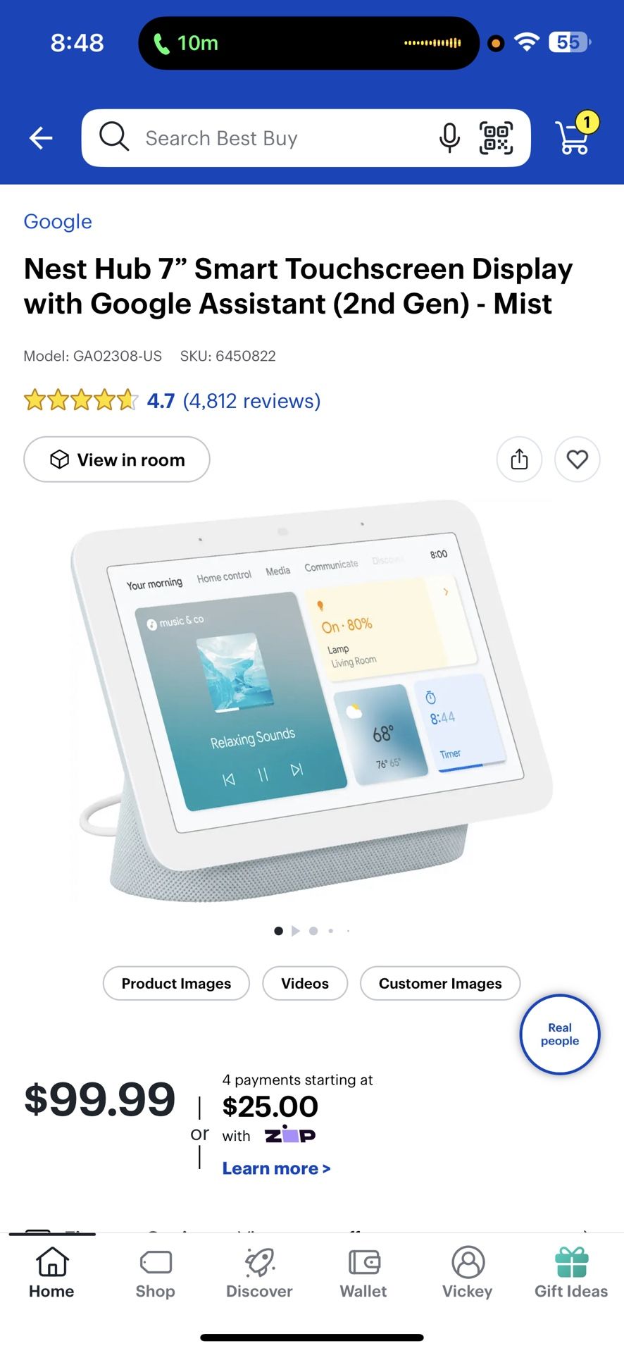 Google Nest Hub 7 Inch