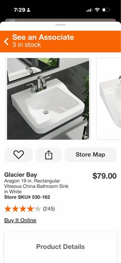 Glacier bay bathroom sink