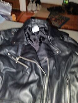 Leather Look Moto Jacket Junior Size
