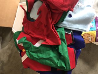 Elf hat, felt drummer and snowflakes vest