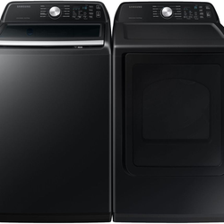Samsung Bespoke Black washer/electric dryer set.