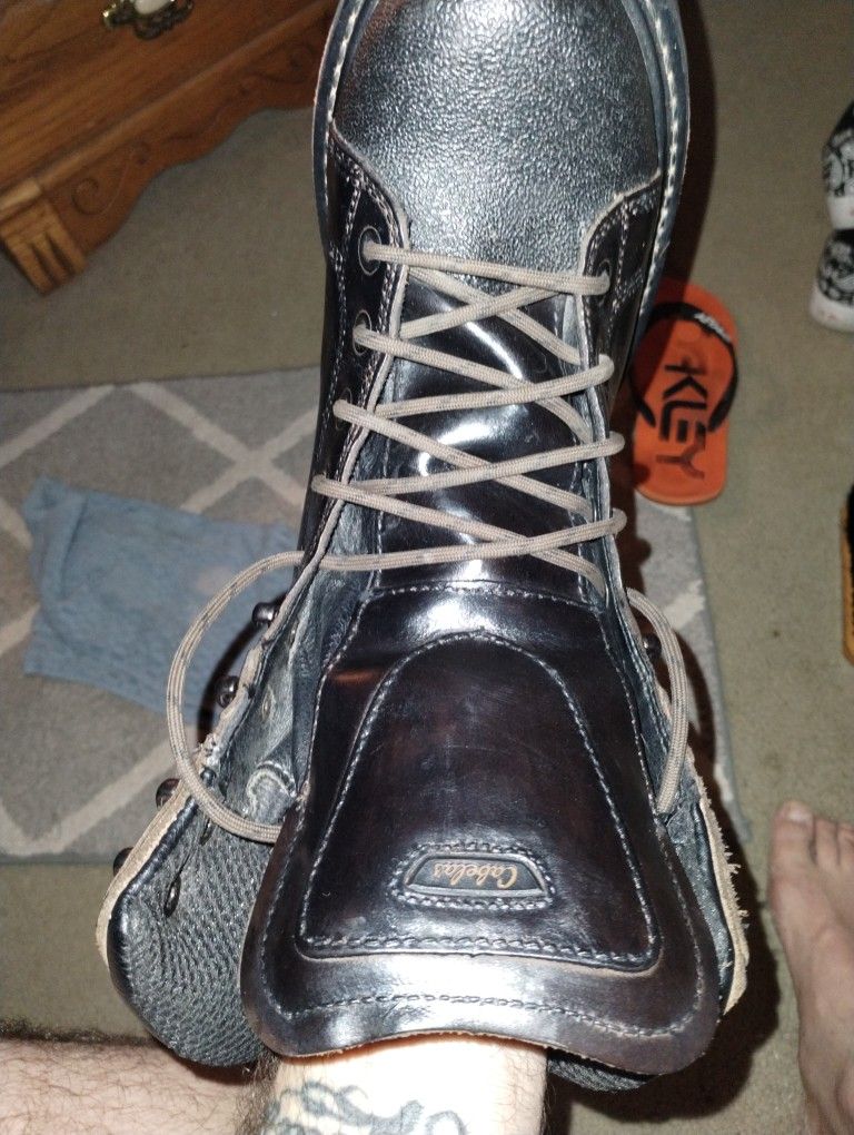 Cabela's Work Boot 81-9363 Dark Brown On Black
