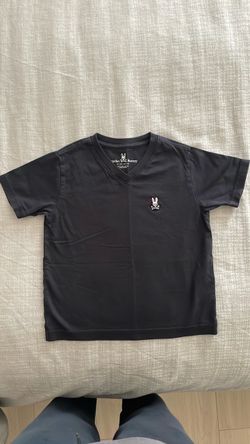 Psycho Bunny Black V-Neck T-Shirt