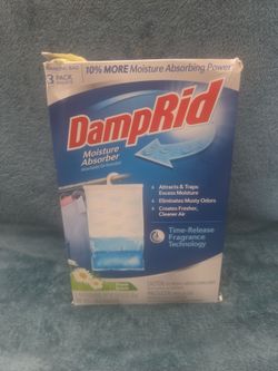 DampRid Hanging Bag Moisture Absorber 3 Pack Fresh Scent New Sealed