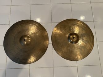 Vintage pair / Zildjian K Constantinople cymbals 1920’s - 1930’s - Made in Turkey - K Zildjian & Cie