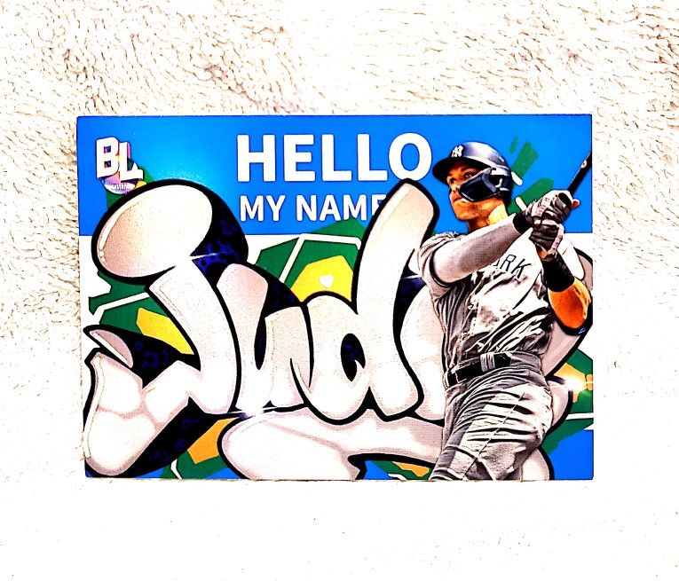 2024 Aaron Judge Topps Big League Wildstyle Roll Call Yankees Baseball Card