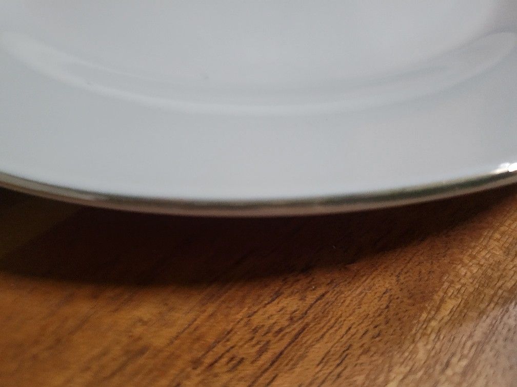 Gold Trimmed Holiday Plates