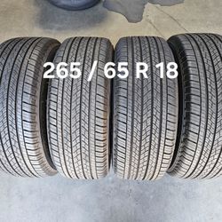 265 / 65 R 18 (4) TIRES MICHELIN 